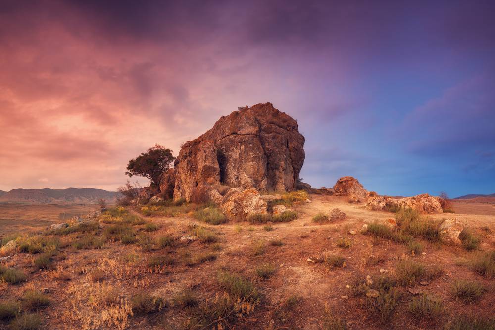 Desert Colorful Sky